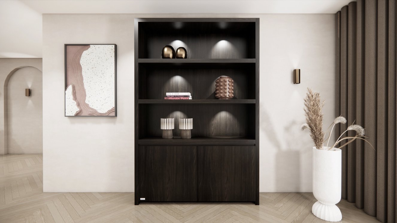 Andrew Vakkenkast Queen-size 130-160	cm Eiken