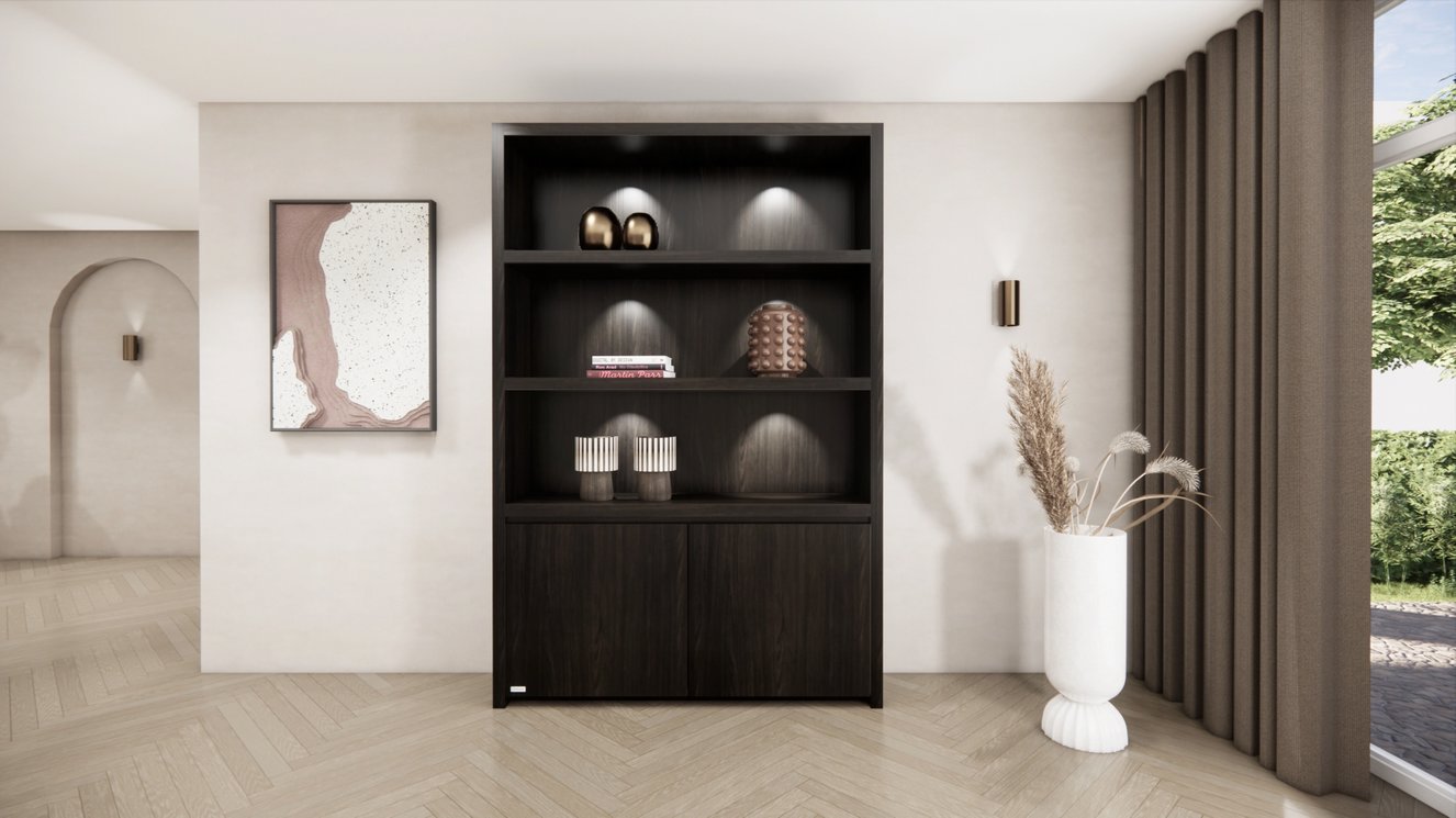 Andrew Vakkenkast Queen-size 130-160	cm Eiken