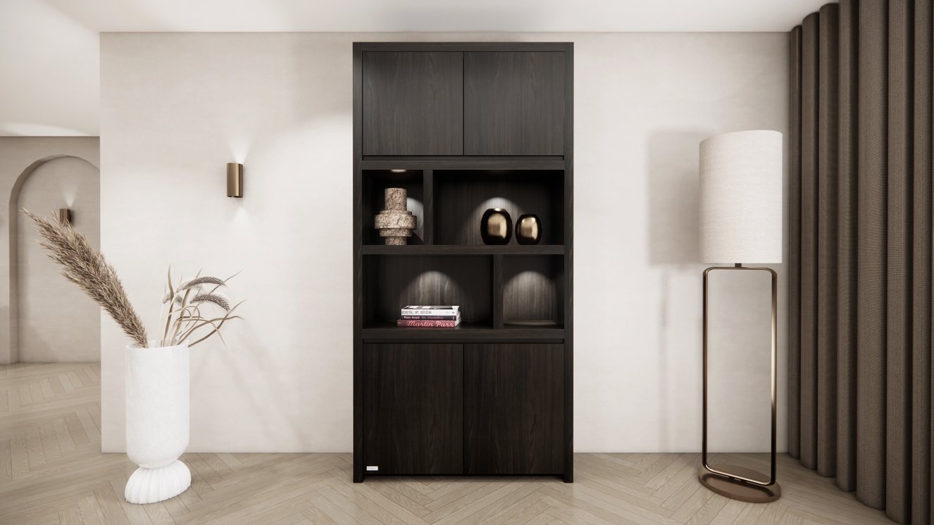 Franklin Vakkenkast Double-size 80-120	cm Eiken