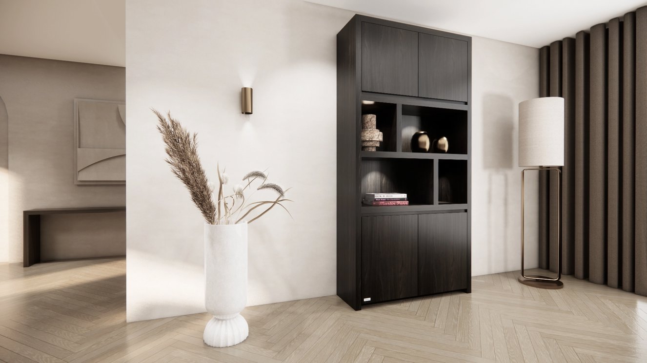 Franklin Vakkenkast Double-size 80-120	cm Eiken