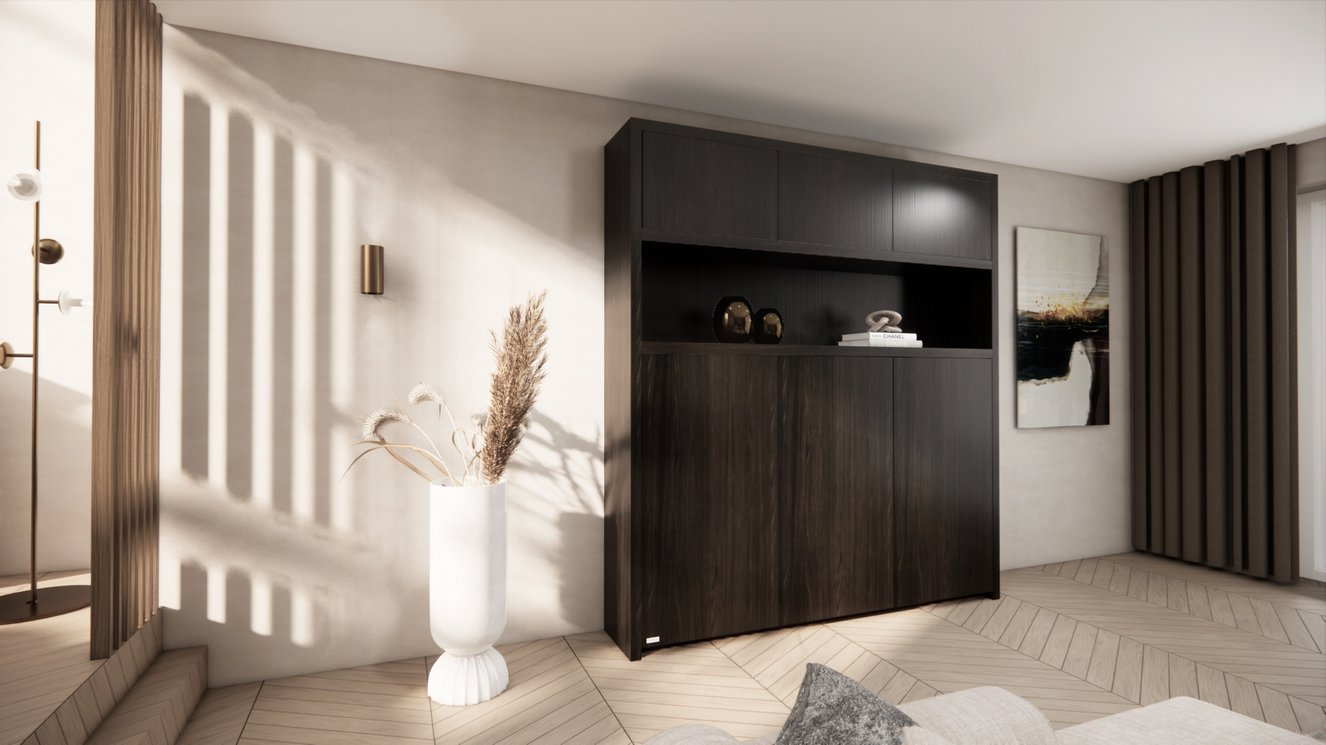 Lexington Vakkenkast King-size 170-220	cm Eiken