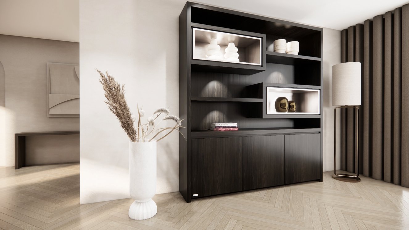 Monroe Vakkenkast King-size 170-220 cm Eiken