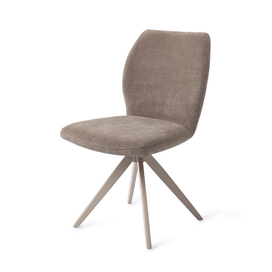 Ikata Mocha Mist Eetkamerstoel Turn Beige