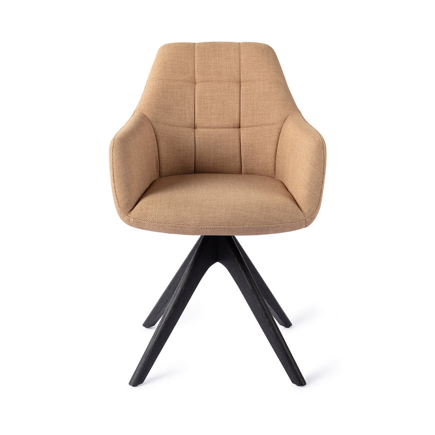 Noto Toasted Toffee Eetkamerstoel Revolve Oak Black