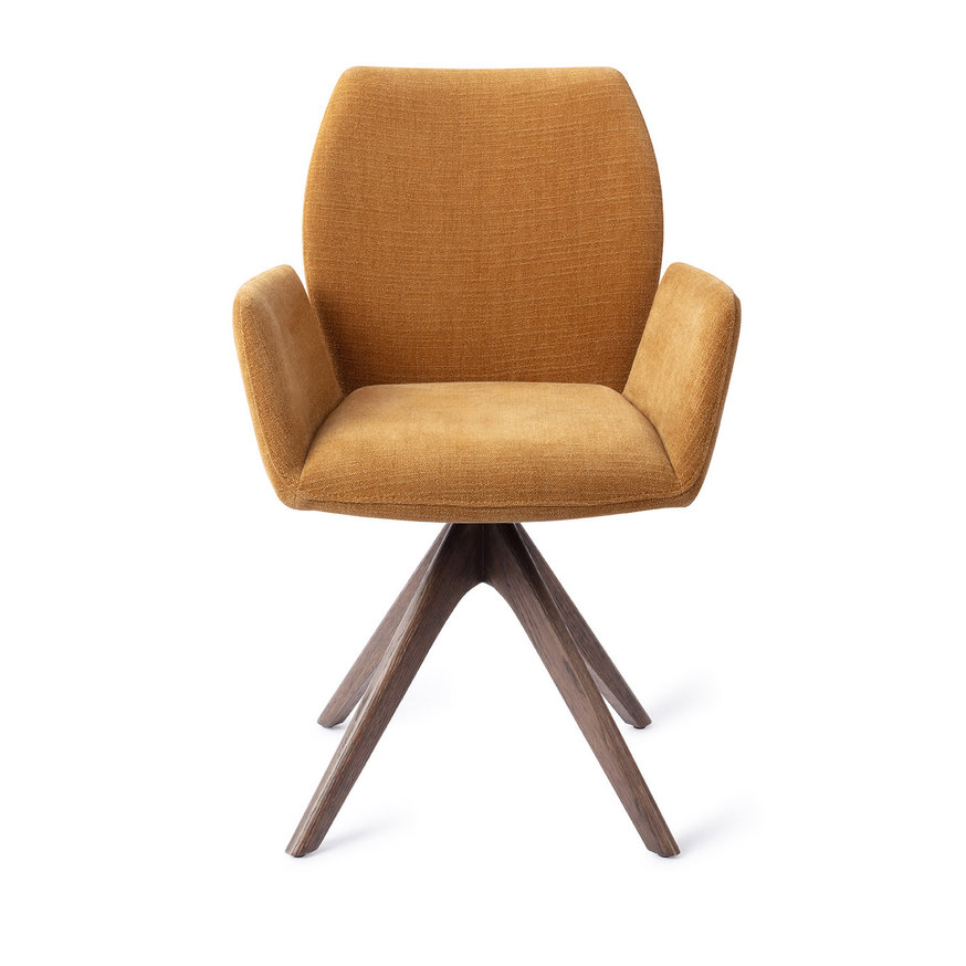 Misaki Honey Harvest Eetkamerstoel Revolve Oak Walnut