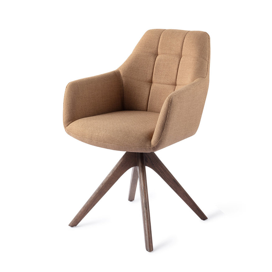 Noto Toasted Toffee Eetkamerstoel Revolve Oak Walnut