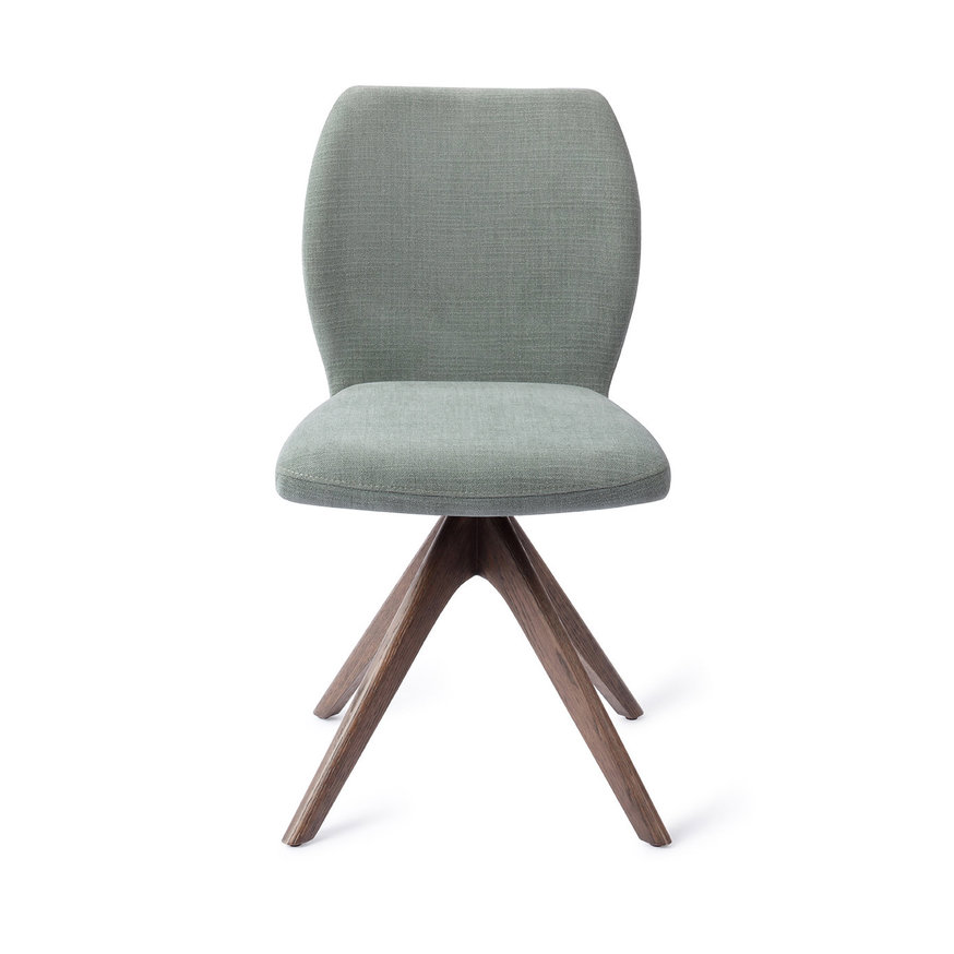 Ikata Breezy Blue Eetkamerstoel Revolve Oak Walnut