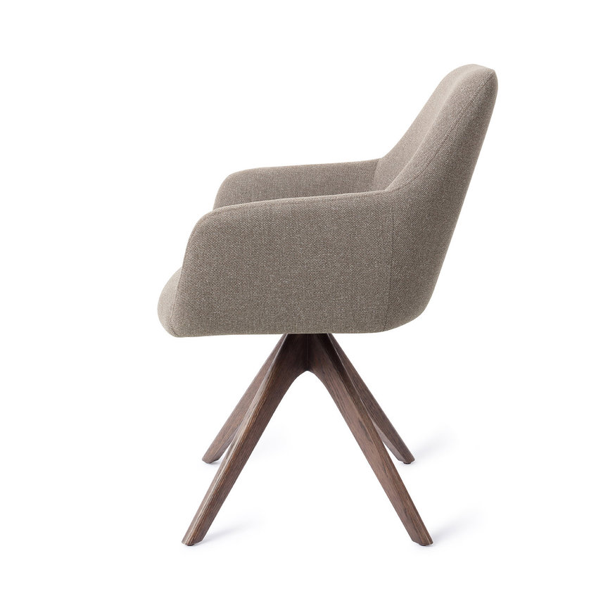 Hiroo Foggy Fusion Eetkamerstoel Revolve Oak Walnut