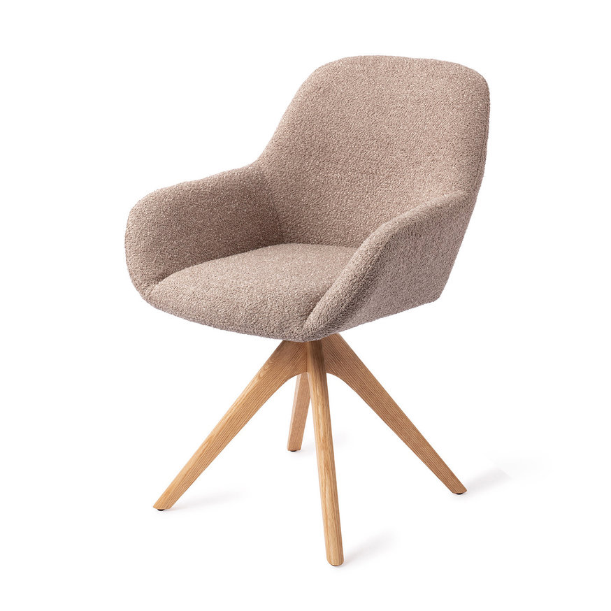 Kushi Stone Haze Eetkamerstoel Revolve Oak Natural