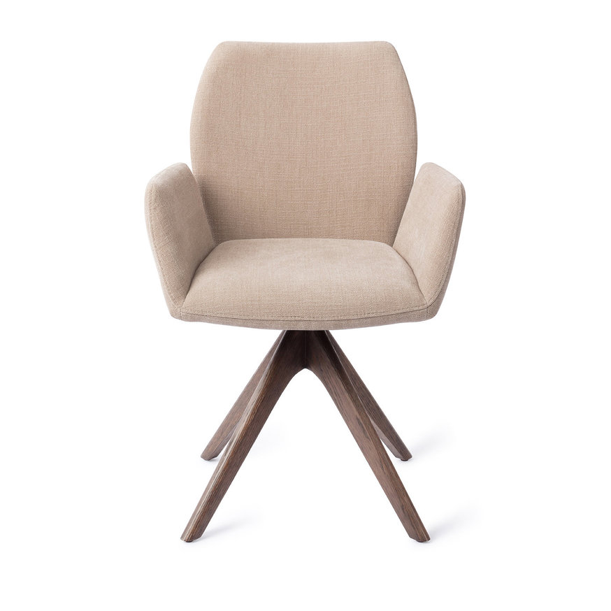 Misaki Sand Strand Eetkamerstoel Revolve Oak Walnut