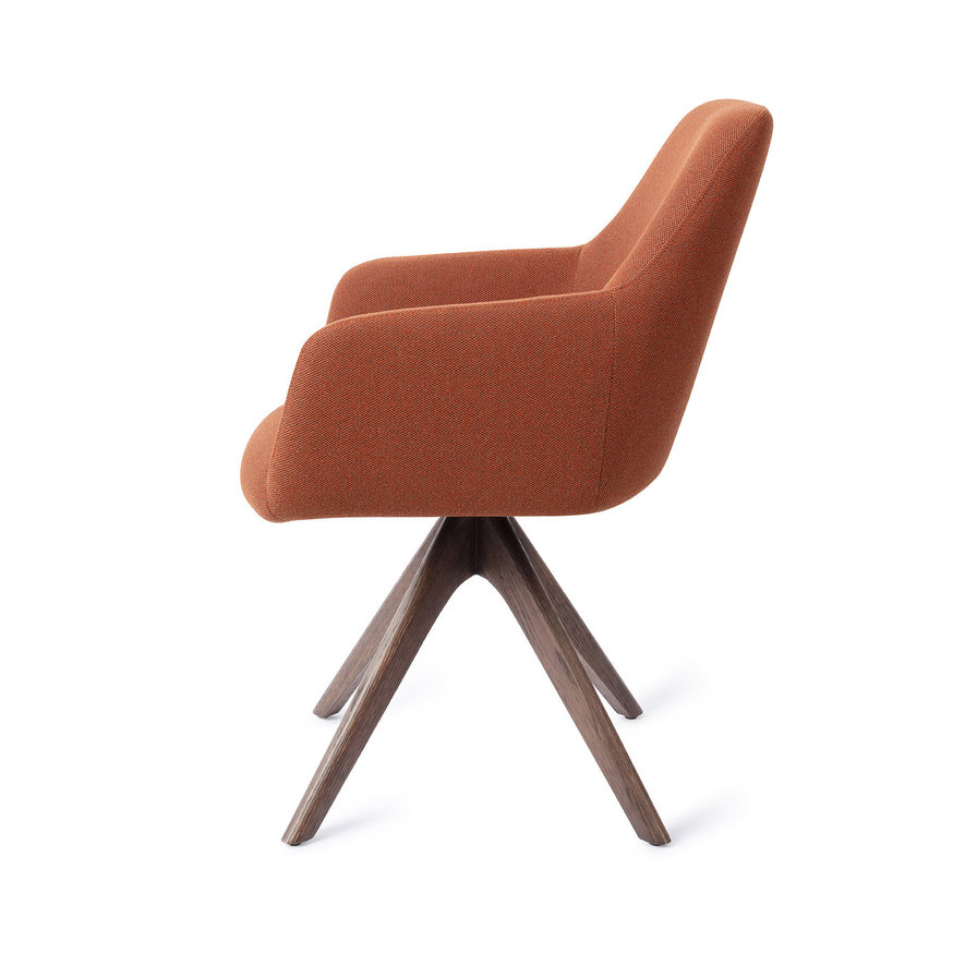 Hiroo Hearth Harmony Eetkamerstoel Revolve Oak Walnut