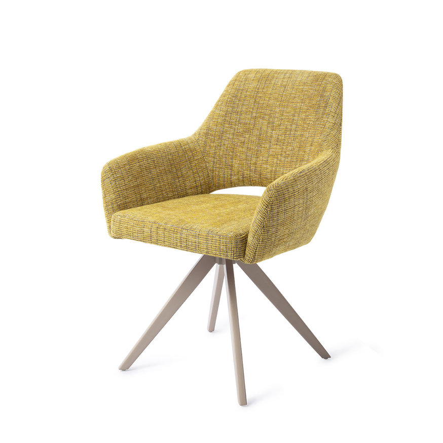 Yanai Lemon Lines Eetkamerstoel Turn Brown