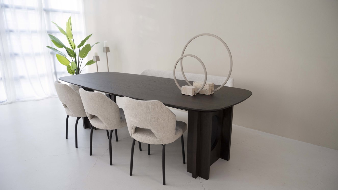Verona Eettafel Deens	Ovaal Eiken