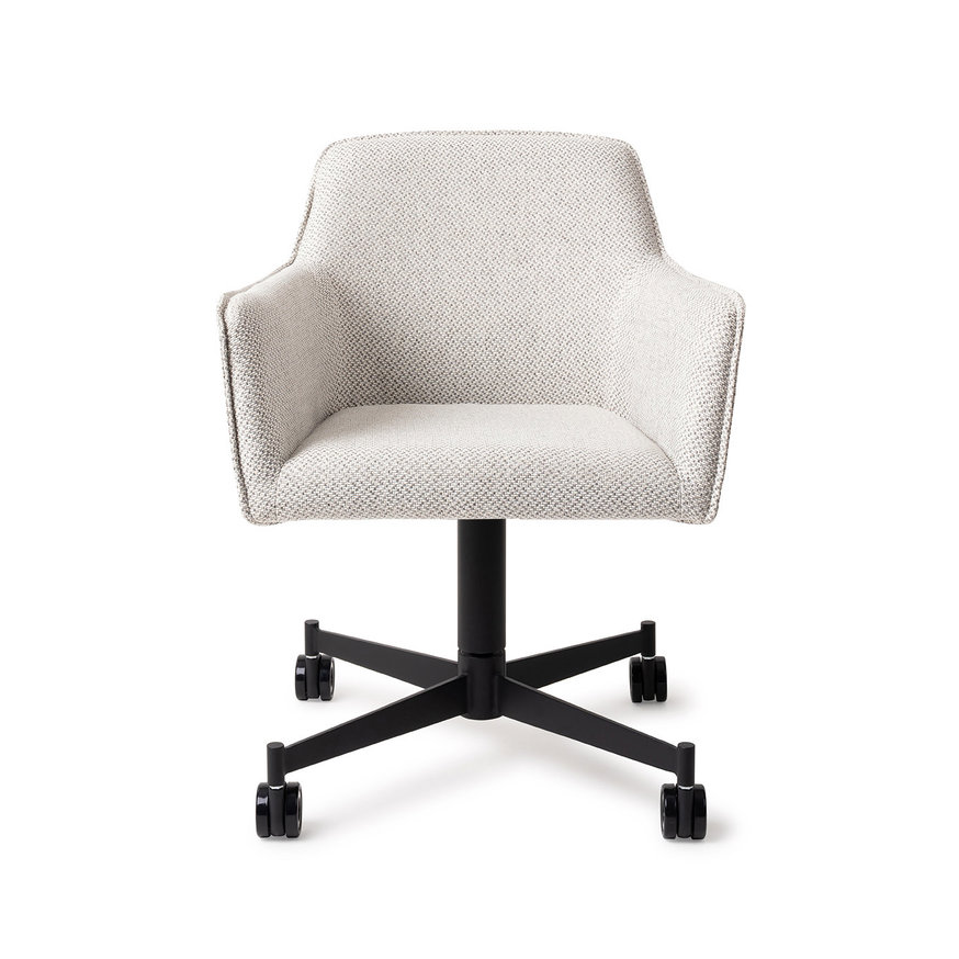 Hofu Checkers Charm Eetkamerstoel Caster Black