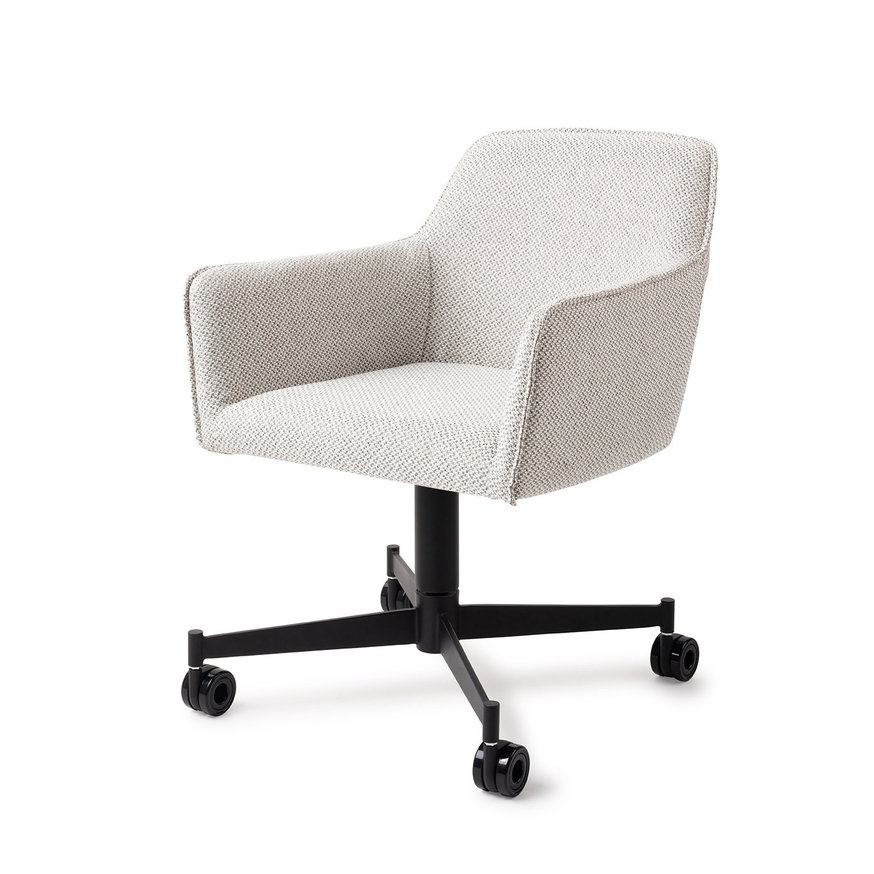 Hofu Checkers Charm Eetkamerstoel Caster Black