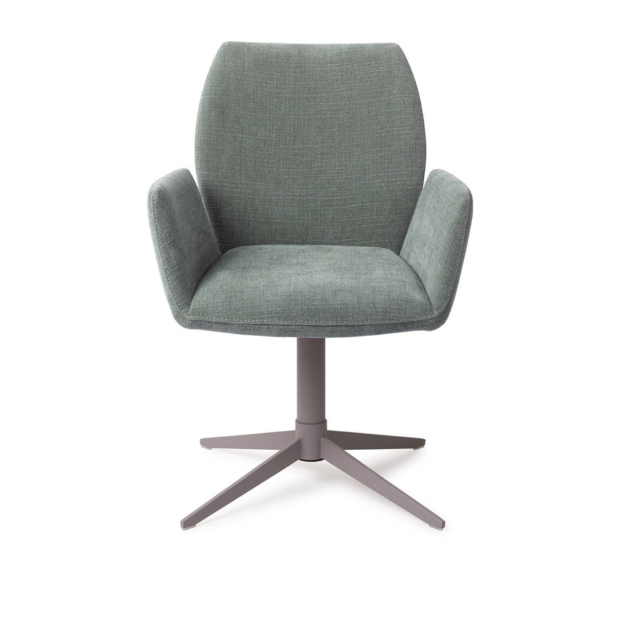 Misaki Breezy Blue Eetkamerstoel Quad Grey