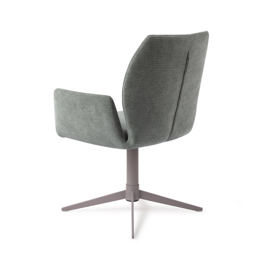 Misaki Breezy Blue Eetkamerstoel Quad Grey