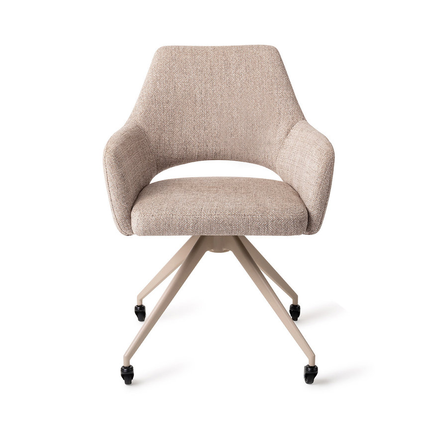 Yanai Biscuit Beach Eetkamerstoel Glide Beige