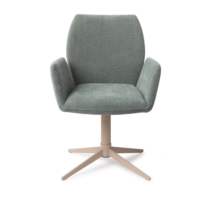 Misaki Breezy Blue Eetkamerstoel Quad Beige