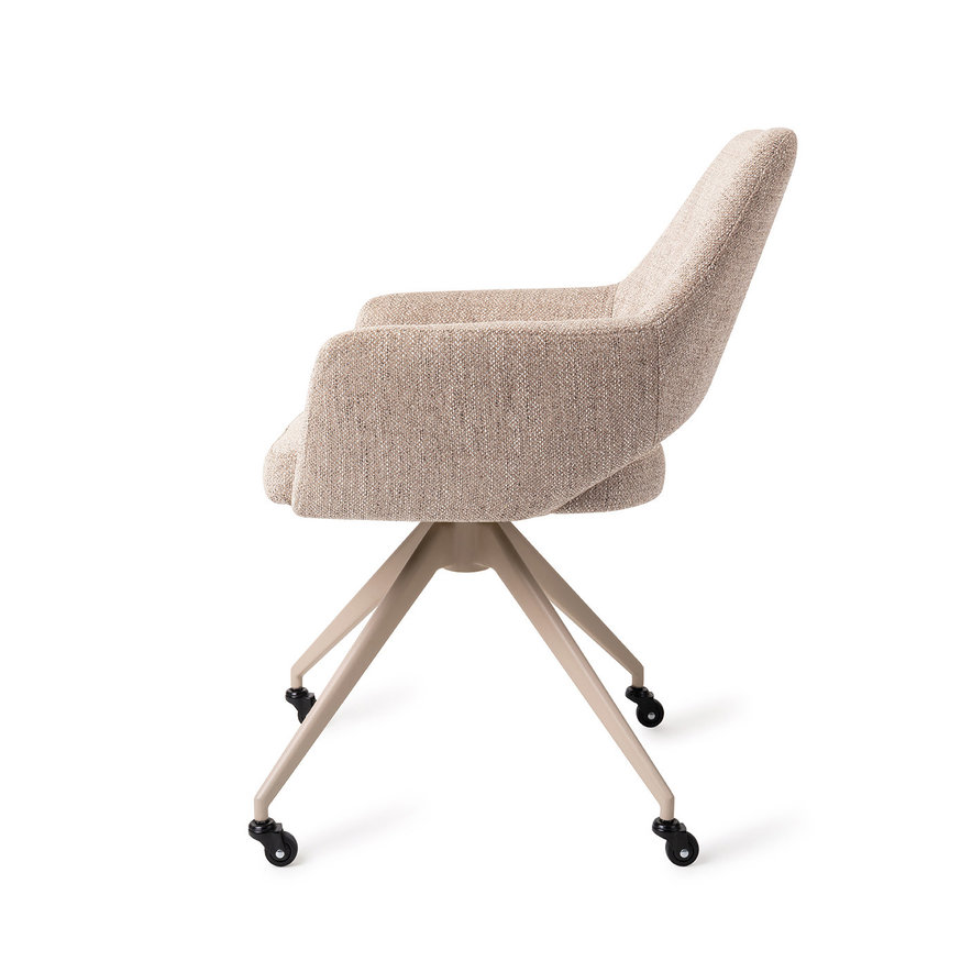 Yanai Biscuit Beach Eetkamerstoel Glide Beige