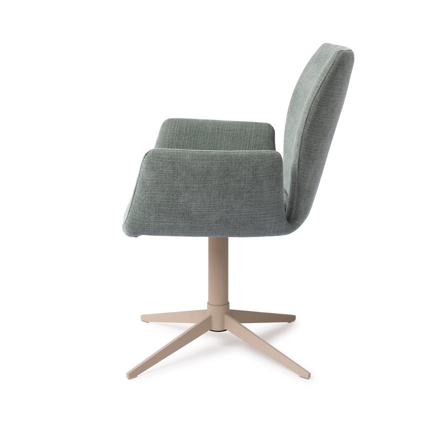 Misaki Breezy Blue Eetkamerstoel Quad Beige