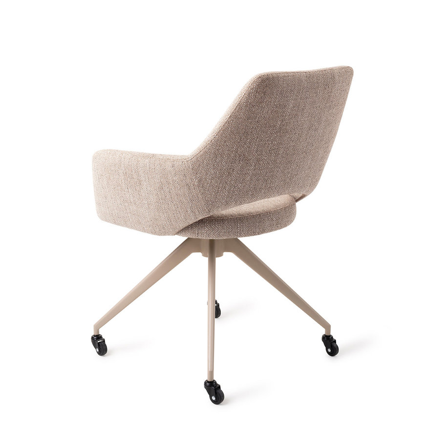 Yanai Biscuit Beach Eetkamerstoel Glide Beige