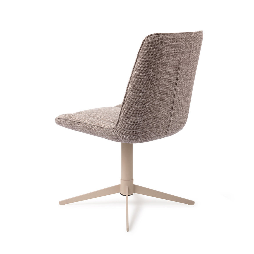 Umedo Grainy Greige Eetkamerstoel Quad Beige