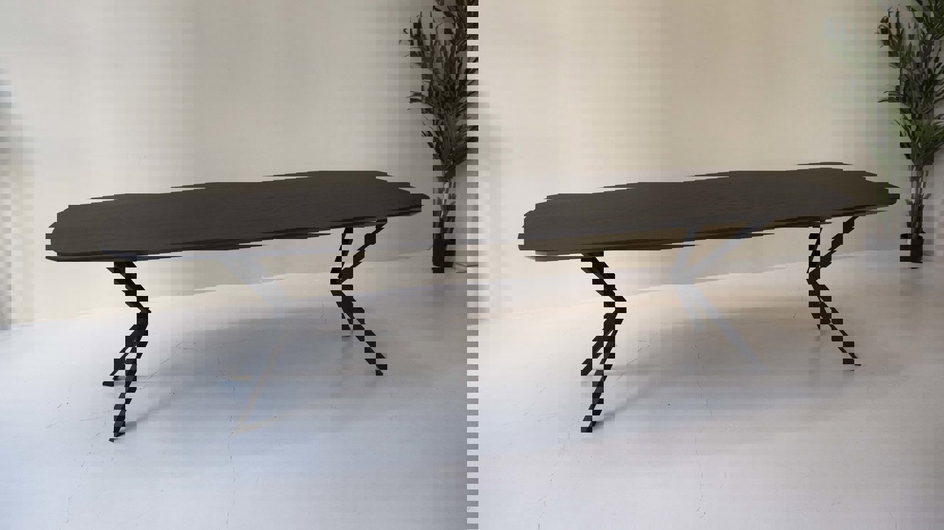 Capri Eettafel Deens	Ovaal Eiken