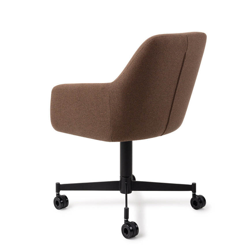 Hiroo Rustic Rye Eetkamerstoel Caster Black