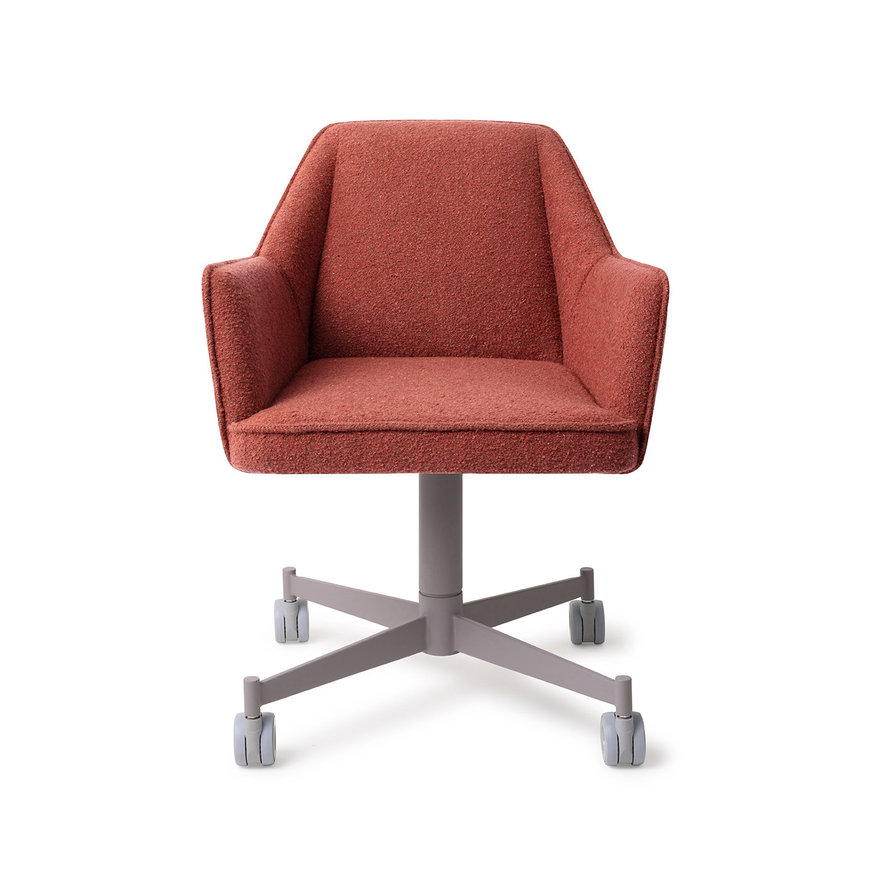 Tome Shabby Saffron Eetkamerstoel Caster Grey