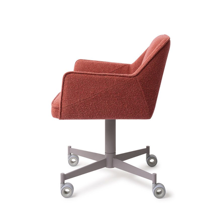 Tome Shabby Saffron Eetkamerstoel Caster Grey