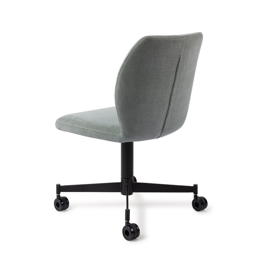 Ikata Breezy Blue Eetkamerstoel Caster Black