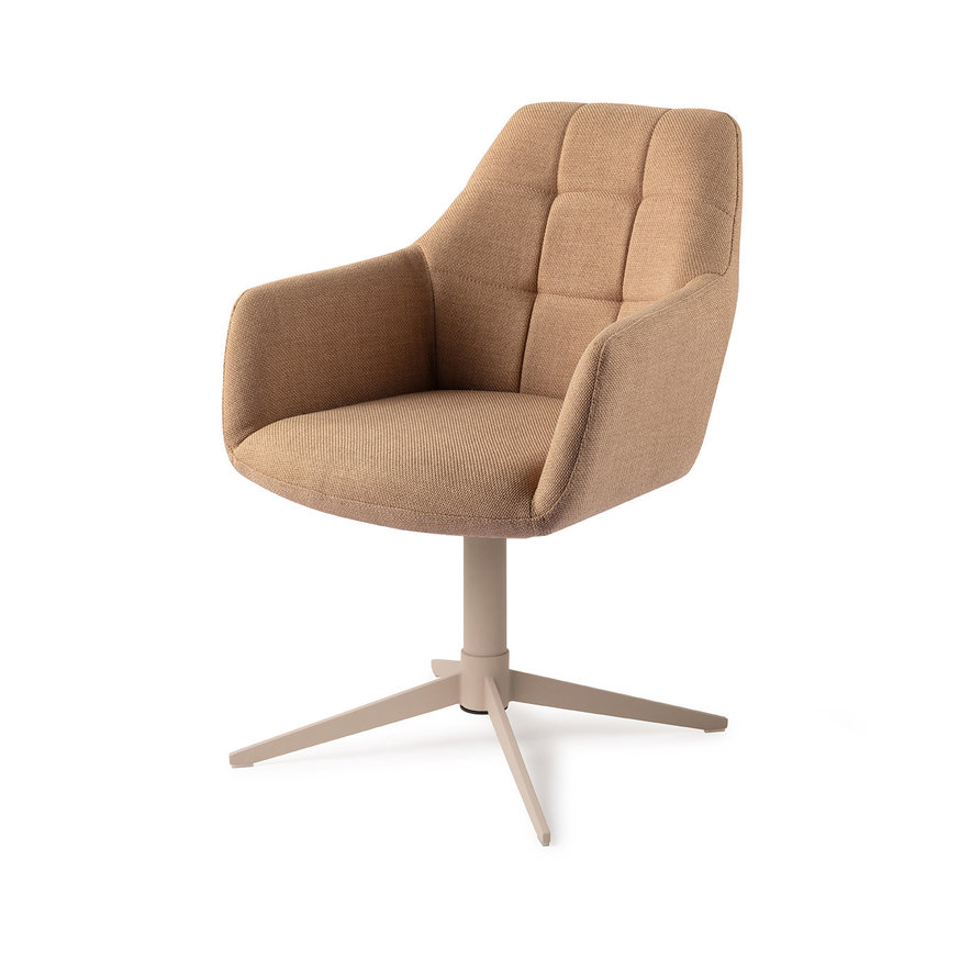 Noto Toasted Toffee Eetkamerstoel Quad Beige