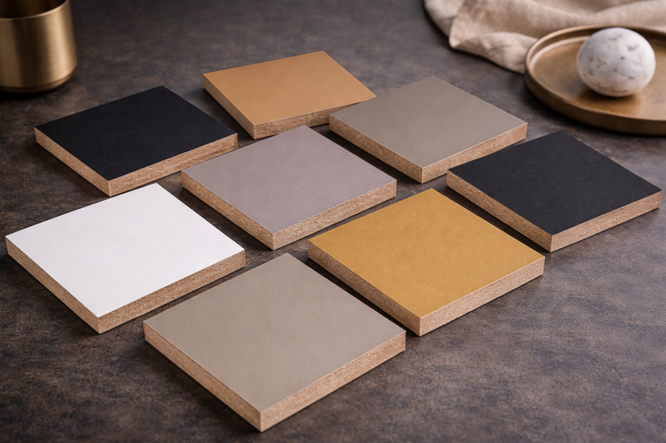 Kleurstalen MDF	Mat MDF	Mat	Metallic