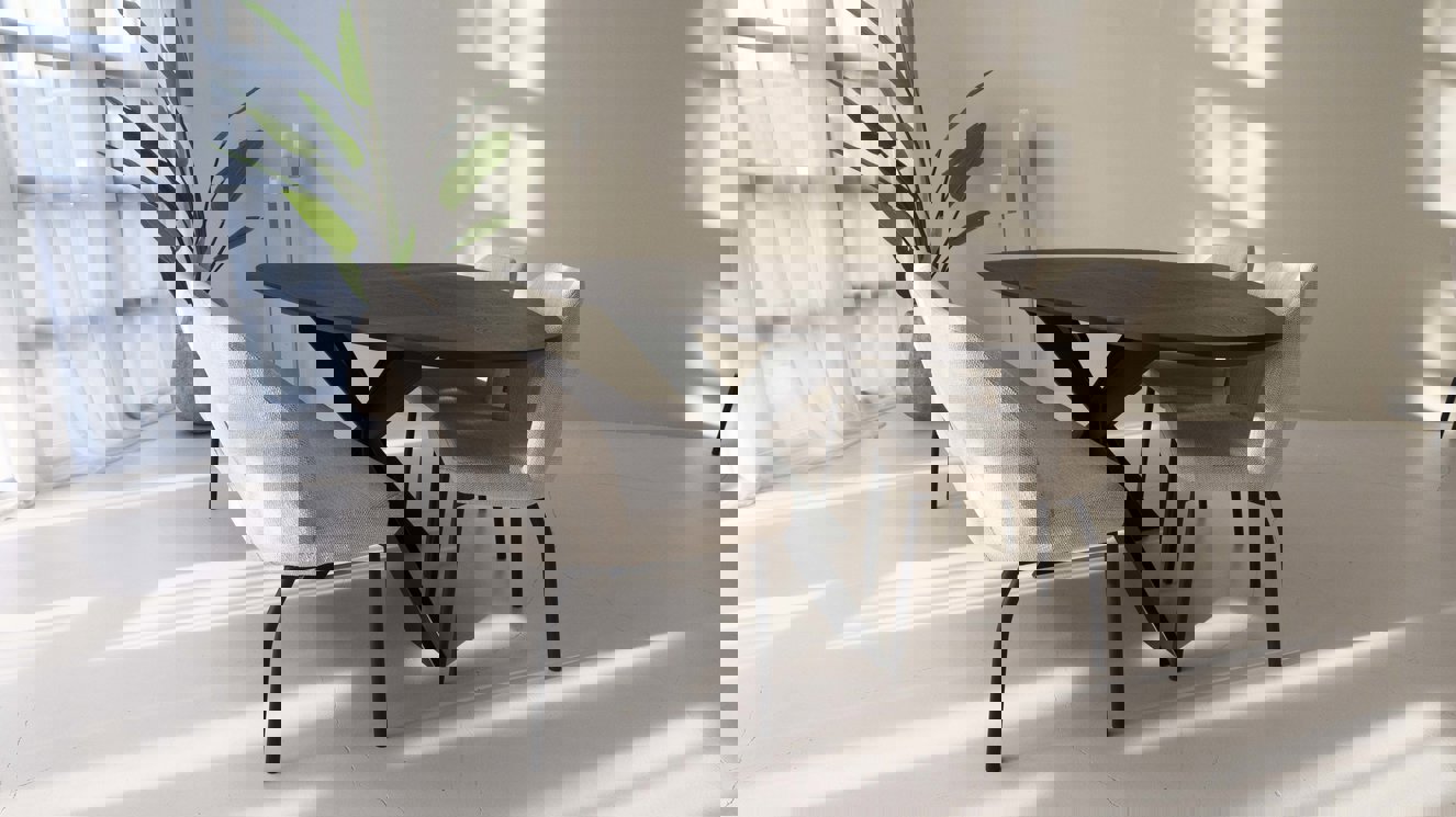Milano Eettafel Kiezel Eiken