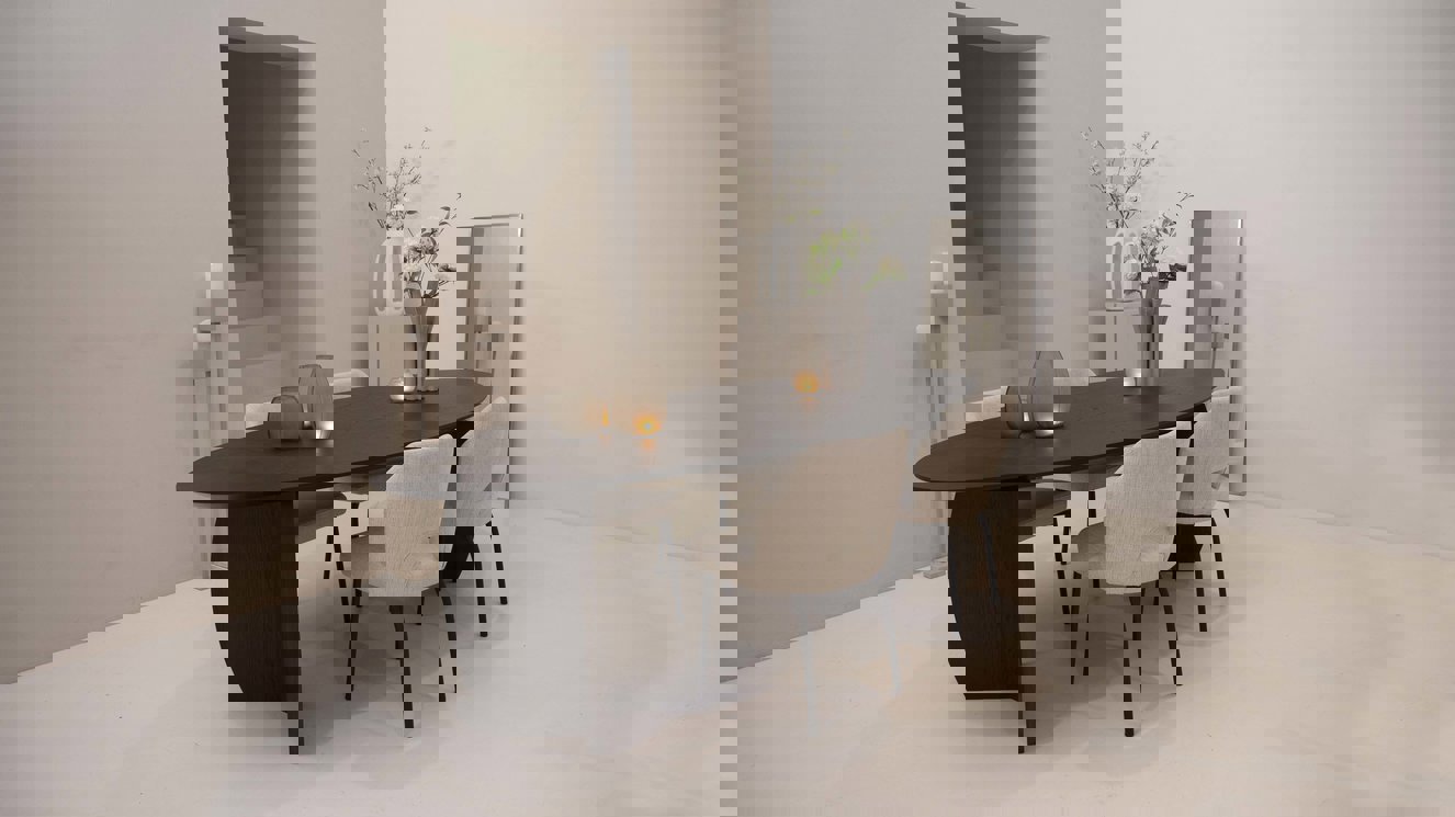 Amalfi Eettafel Ovaal Eiken