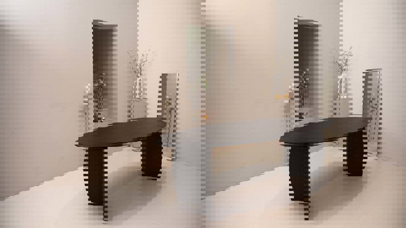 Amalfi Eettafel Ovaal Eiken