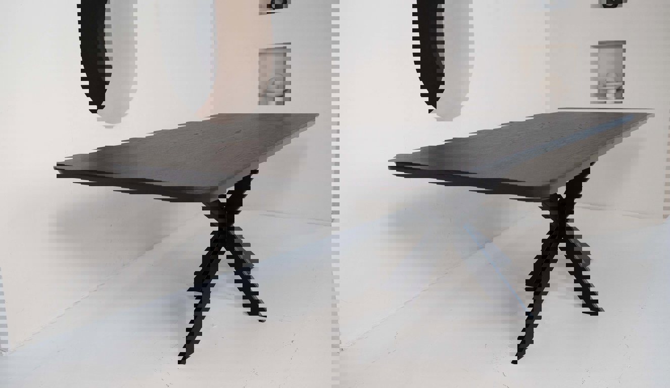 Milano Eettafel Rechthoekig Afgeronde Hoek Eiken