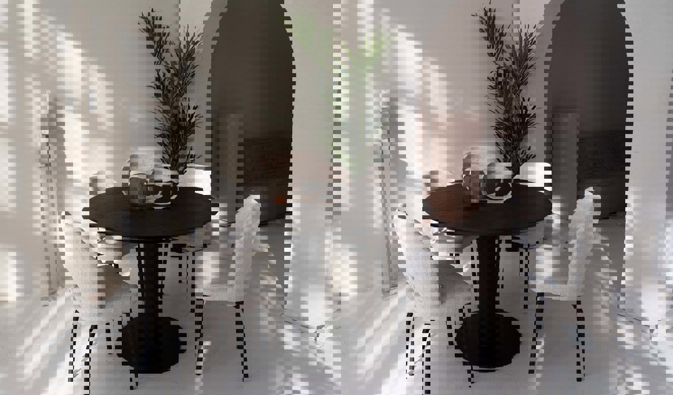 Candace Eettafel Rond Eiken