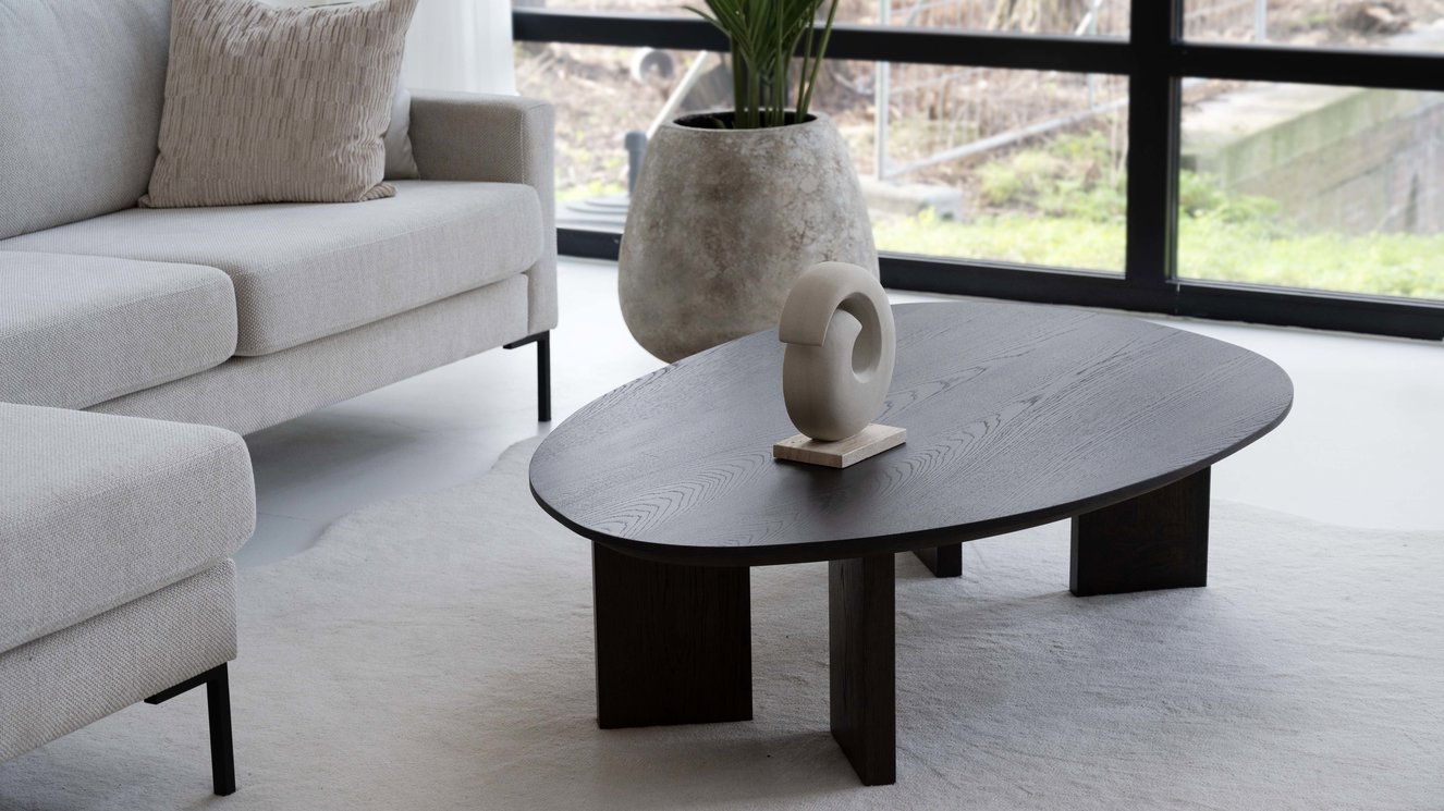 Verve Salontafel Ei-vormig Eiken