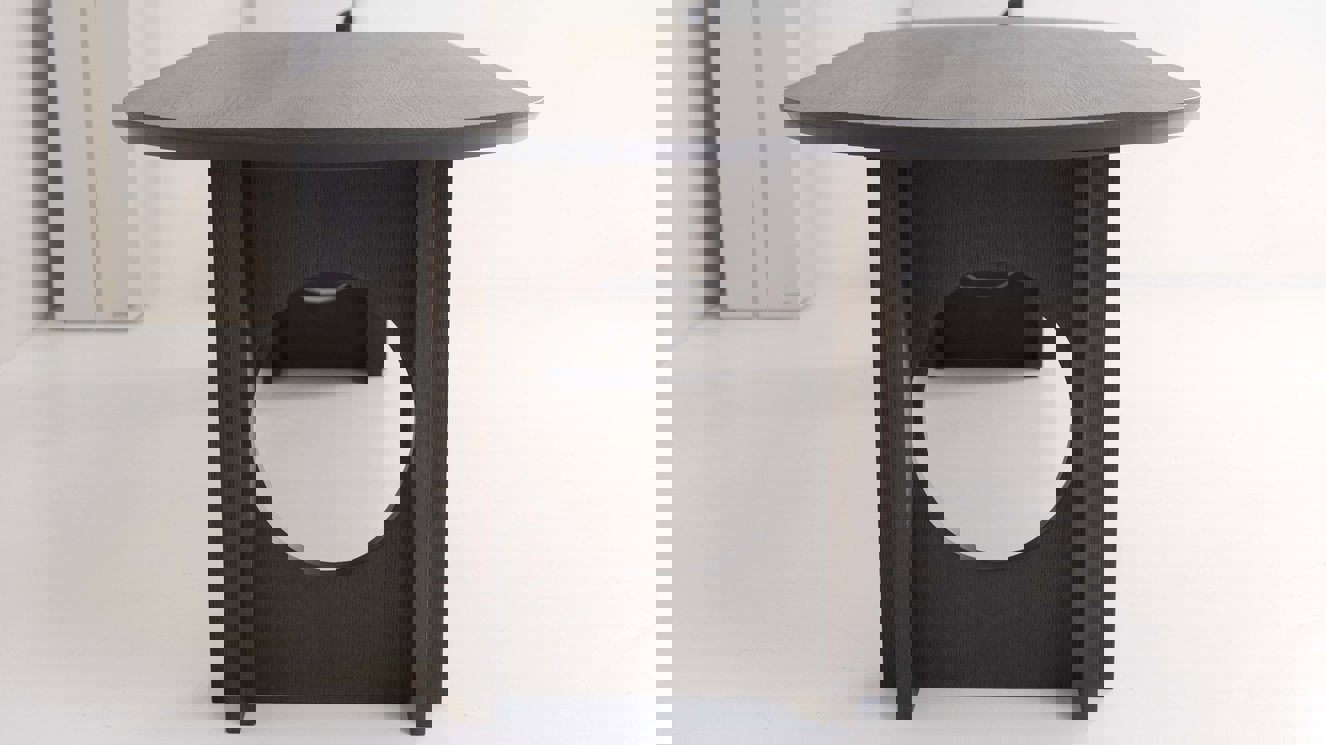 Verona Eettafel Half Ovaal Eiken