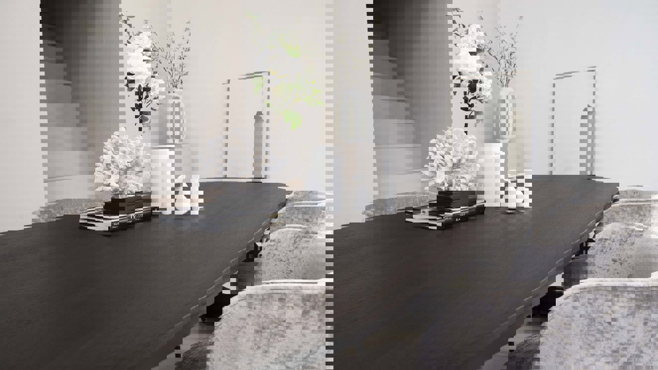 Verona Eettafel Half Ovaal Eiken