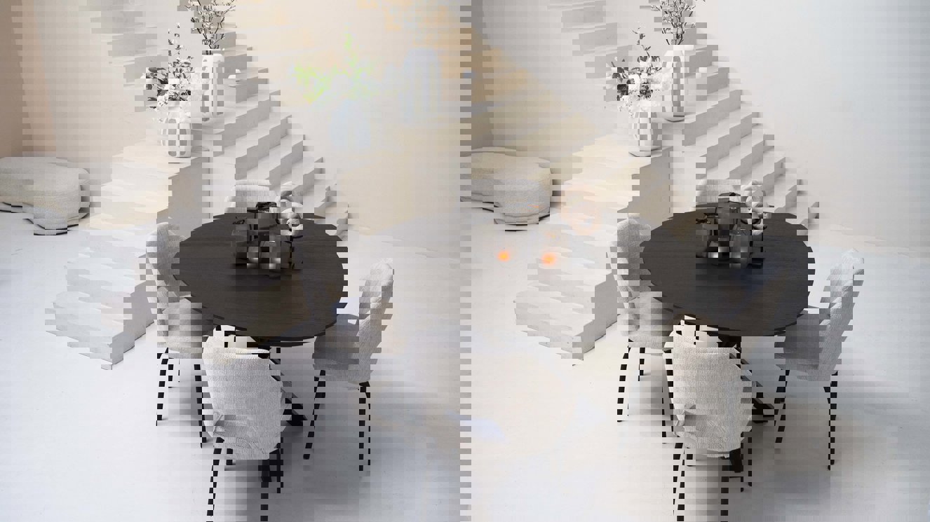 Firenze Eettafel Ei-vormig Eiken