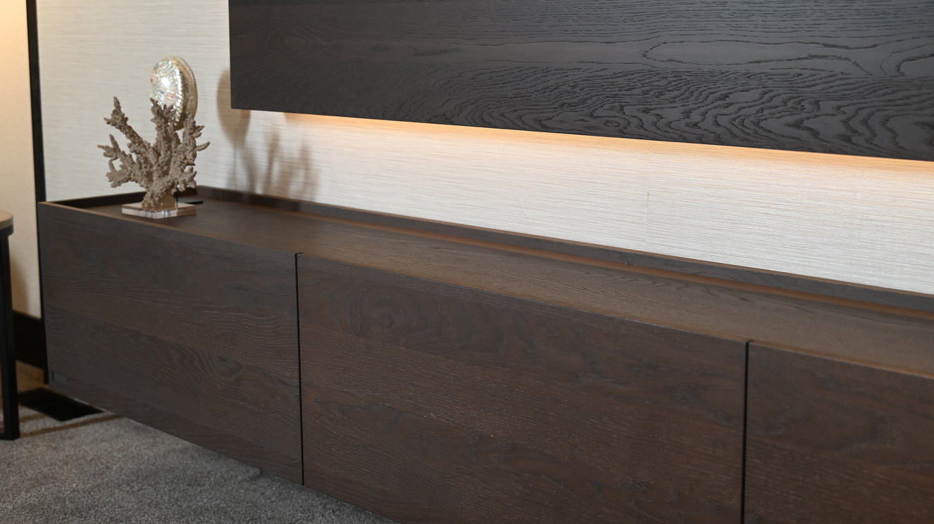 Tv-Meubel	Barone 4 Kleppen Hangend Eiken