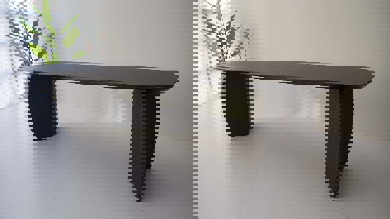 Amalfi Eettafel Deens	Ovaal Eiken