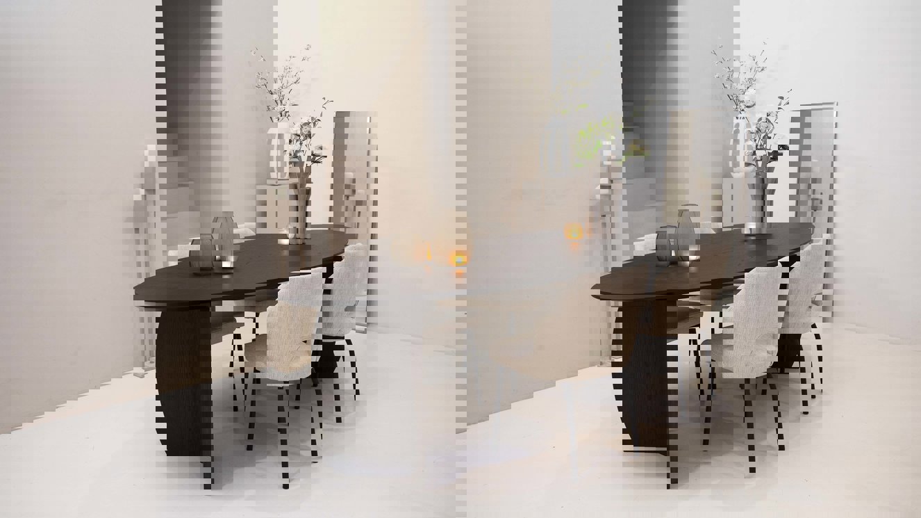 Amalfi Eettafel Ovaal Eiken