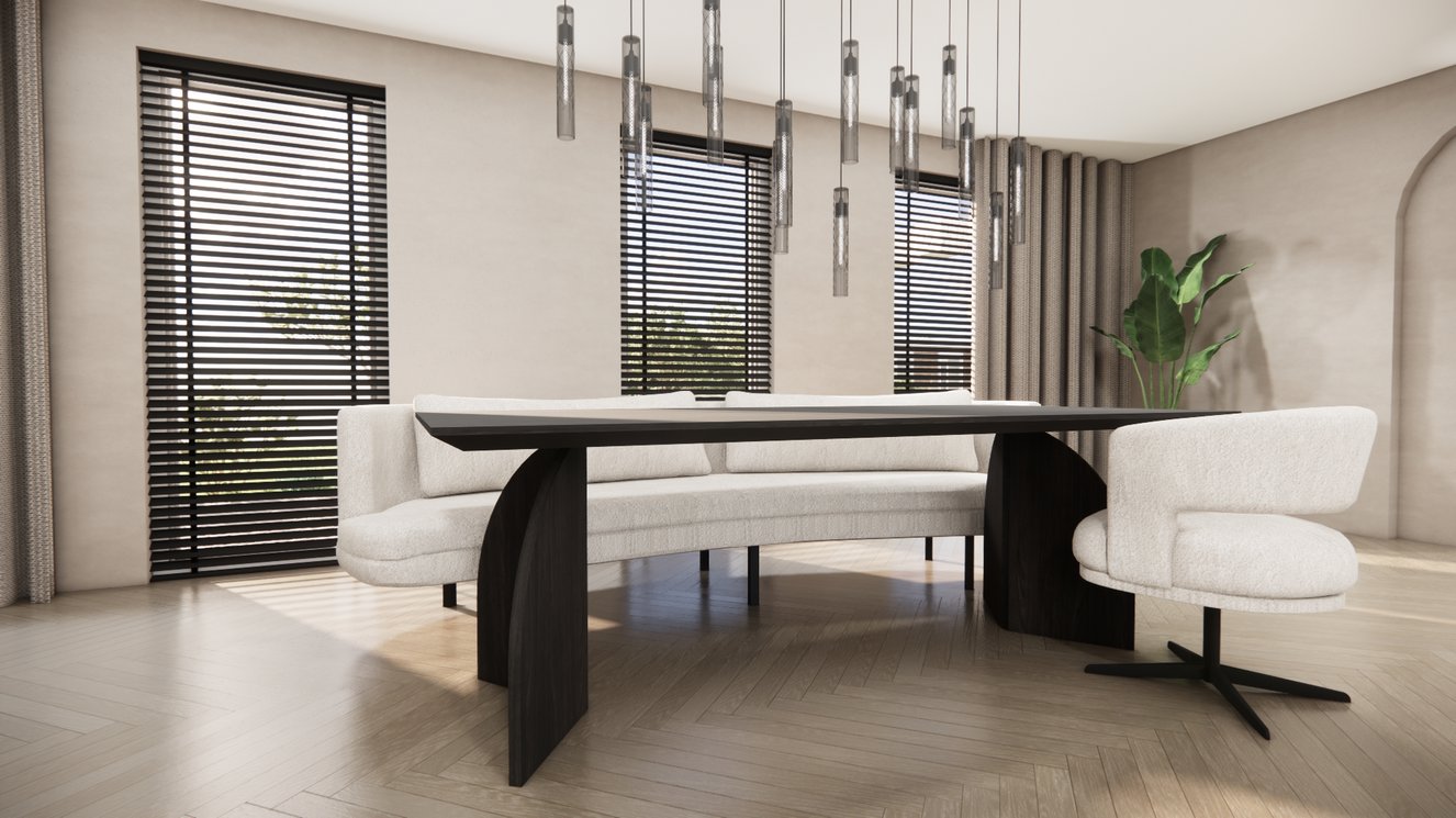 Amalfi Massive Eettafel Rechthoek Eiken