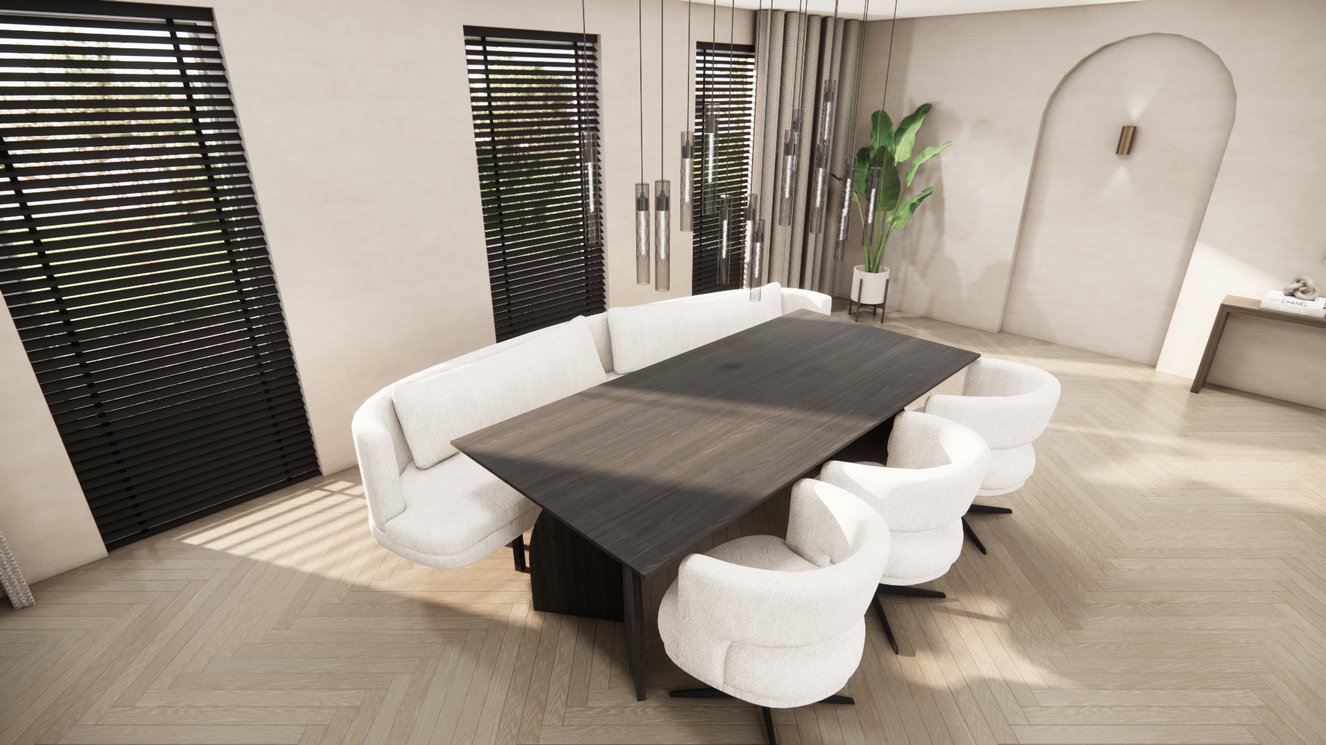 Amalfi Massive Eettafel Rechthoek Eiken