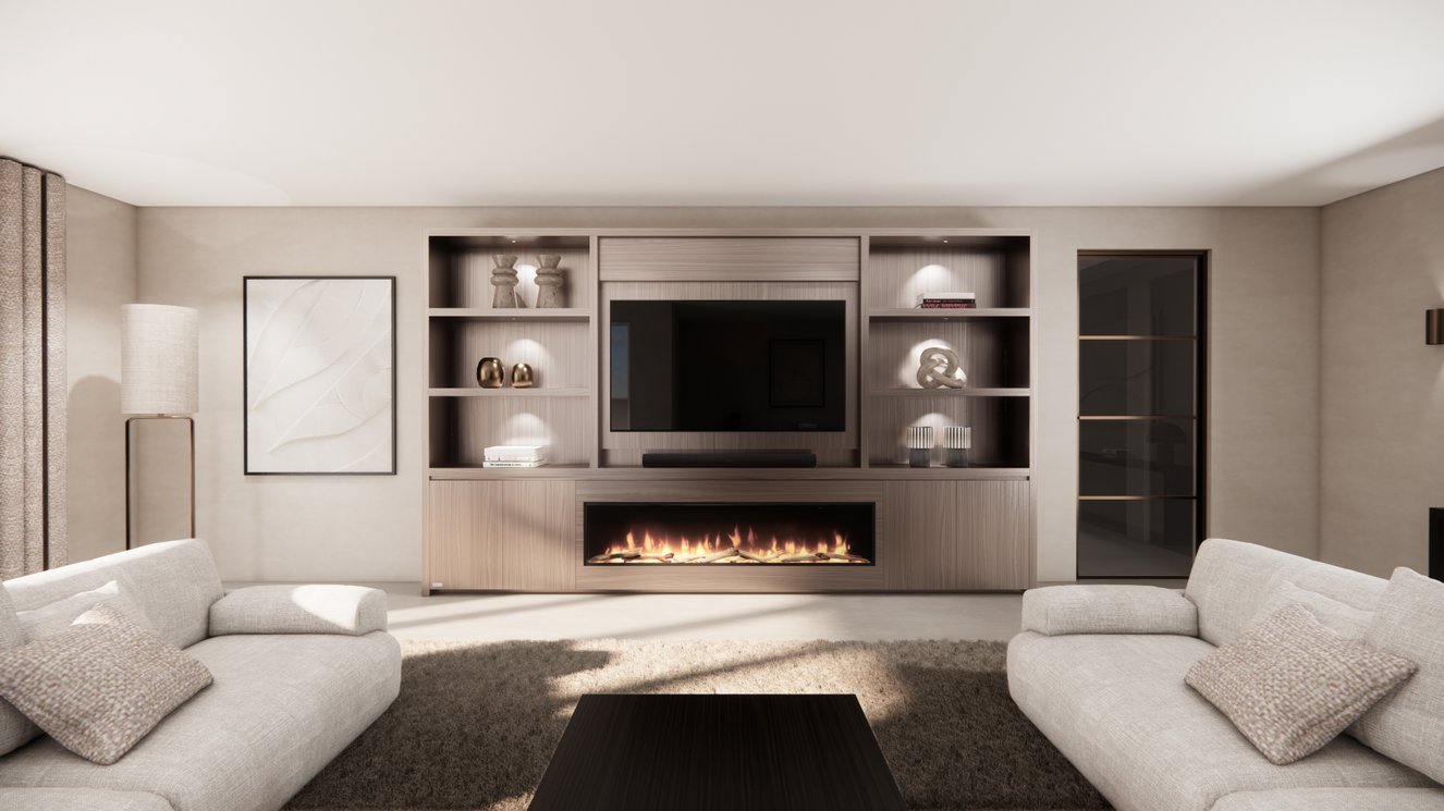 Cinewall	Andrew King-size 350-410	cm Eiken Dimplex