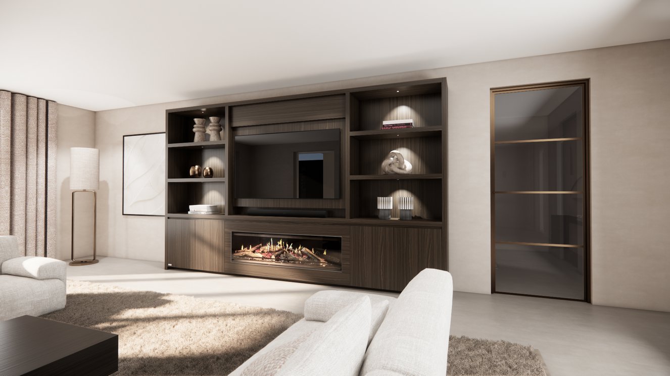 Cinewall	Andrew King-size 350-410	cm Eiken Kalfire	E-ONE